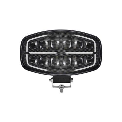 Proiector LED auto 2 faze cu DRL alb si portocaliu 12V 24V  75W omologare E9 Cod: 202506