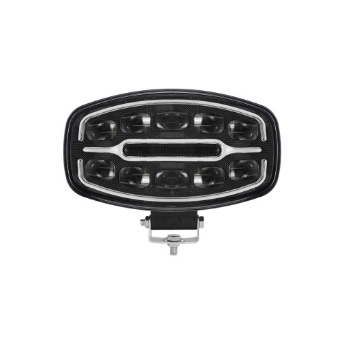 Proiector LED auto 2 faze cu DRL alb si portocaliu 12V 24V 55W omologare E9 Cod: 202507