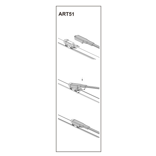 Stergator parbriz pasager MINI Countryman (R60) 06/2010➝ COD:ART51 20"
