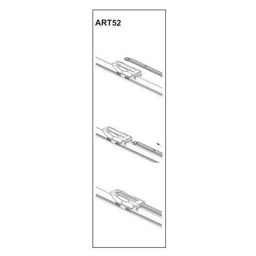 Stergator parbriz pasager RENAULT GRAND SCENIC II  04/2004➝ COD:ART52 26"