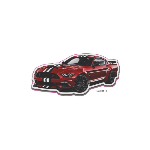 Abtibild " MASINA ROSIE " Cod: TAG 084/T3