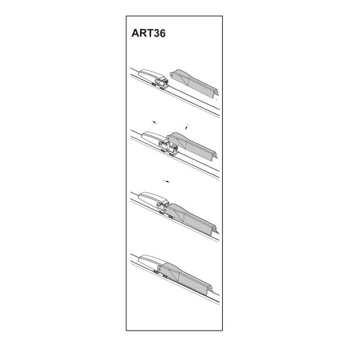 Stergator parbriz pasager SEAT EXEO 03/2009➝ COD:ART36 22"