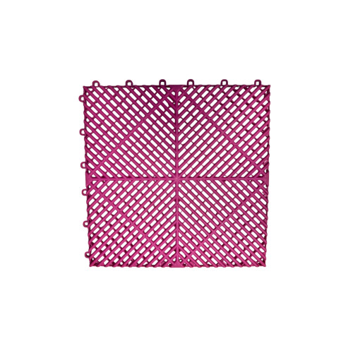 Pardoseala modulara ventilata PP 40x40x1.8cm garaj trafic intens Magenta Cod: PM10032