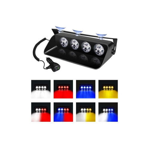 Lampa LED parbriz stoboscopica profesionala  culori diferite 12V Cod: S4Y