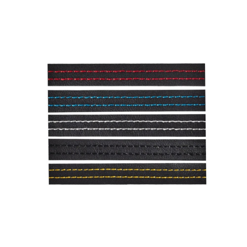 Banda autoadeziva imitatie piele neagra cu cusaturi diverse 2m Cod: BAC2