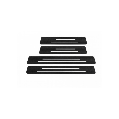 Set abtibild protectie praguri auto carbon 5d PET Cod: MKTTQ-4PCS-LIN