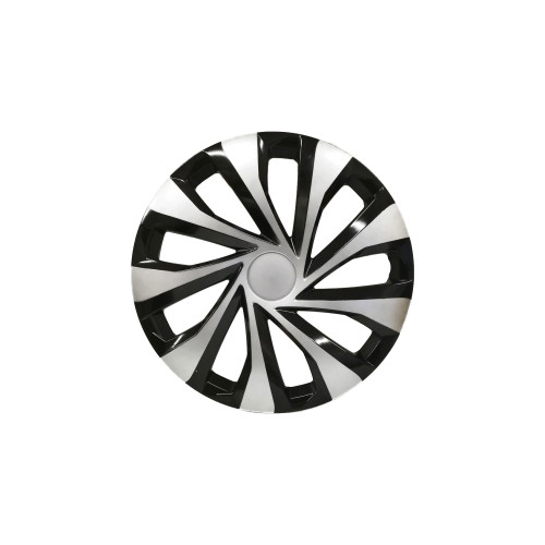 Set 4 capace roti negru / argintiu 16″ Cod: G-603