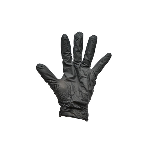 Manusi din nitril negre nepudrate cu textura aderenta pe degete, 100 bucati  Cod: DISTT87 / DISTT86 / DISTT85