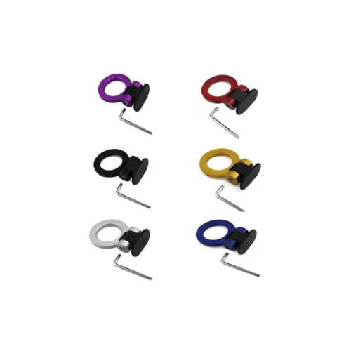 Ornament racing carlig remorcare negru argintiu rosu albastru Cod: IS07220