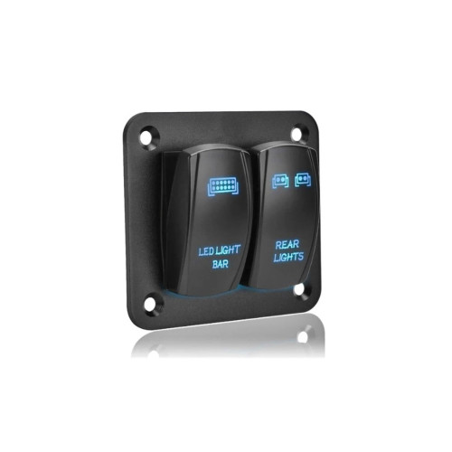 Panou 2 intrerupatoare buton tip Rocket Cod: SPA02-1