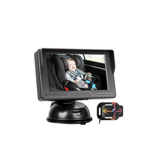 Kit camera auto pentru bebelusi cu monitor 4.3 inch cu fir pentru vizualizare in timp real Cod: A4214