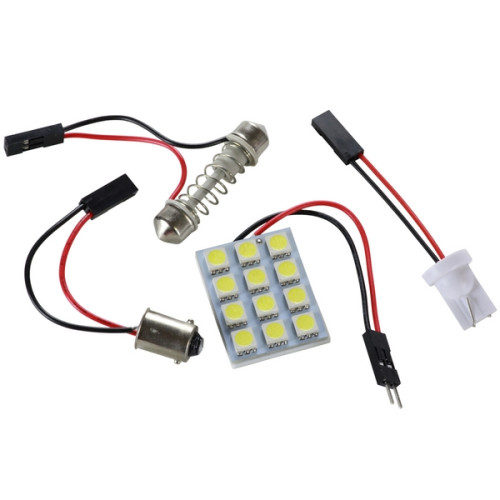 Placa LED SMD 5050 45*25mm 12V lumina alba calda COD: PT8