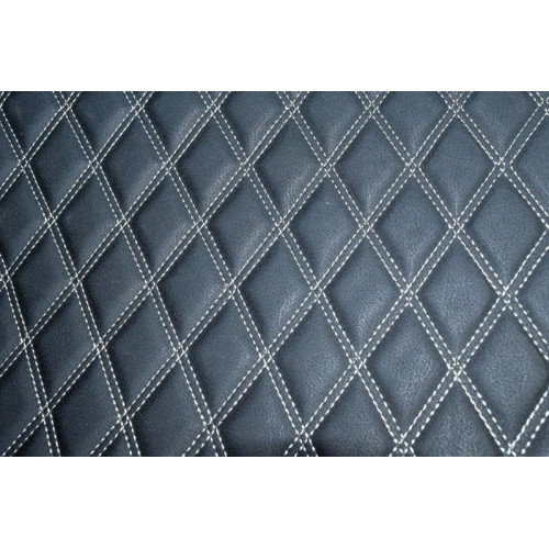 Material special pentru COVORASE auto romb negru/cusatura gri.Cod: COV02NG