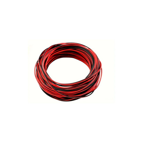 Rola cablu boxe Rosu si Negru 2x0.75 lungime 10 metri