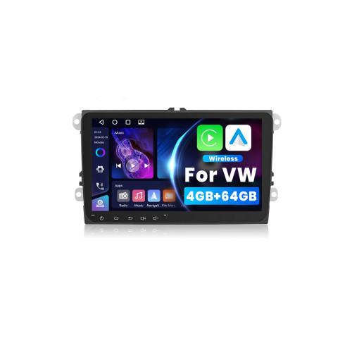 Navigatie Android ecran 9 inch 4GB 64GB compatibila Volkswagen CarPlay Android Auto GPS WIFI FM RDS Cod: A3852