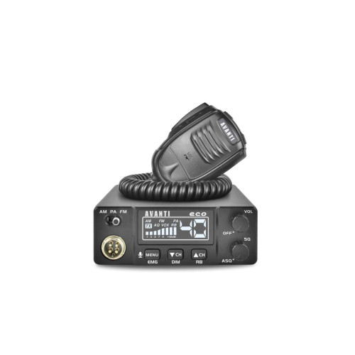 Statie CB auto Avanti ECO AM FM PA 4W cu ASQ Roger Beep si dimmer  