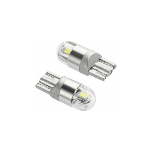 Set 2 becuri LED T10 2 SMD 3030 Canbus Alb 24V Cod: HL
