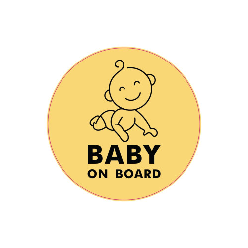 Abtibild "BABY ON BOARD" Cod: TAG 046 / T2