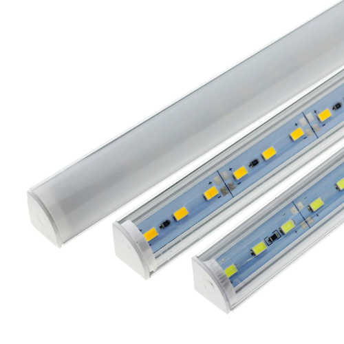 Banda Led rigida 5730 korea chip cu profil pe colt, 1m  12V  Lumina Alb 6000k 18W   Cod: ALSZ11