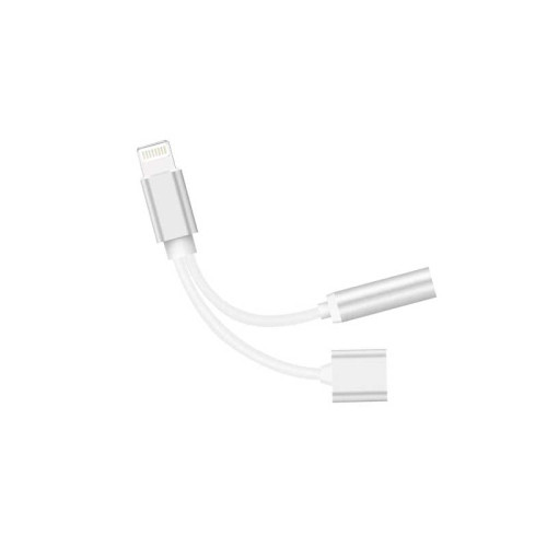 Adaptor Iphone  2 in1  incarcare si audio MIV