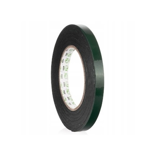 Banda dublu adeziva  verde 10mm x 10m grosime 1mm