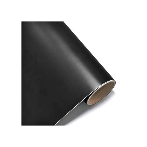 Folie auto autocolant PET premium negru mat satinat 1x1.52m Cod: SP1602N