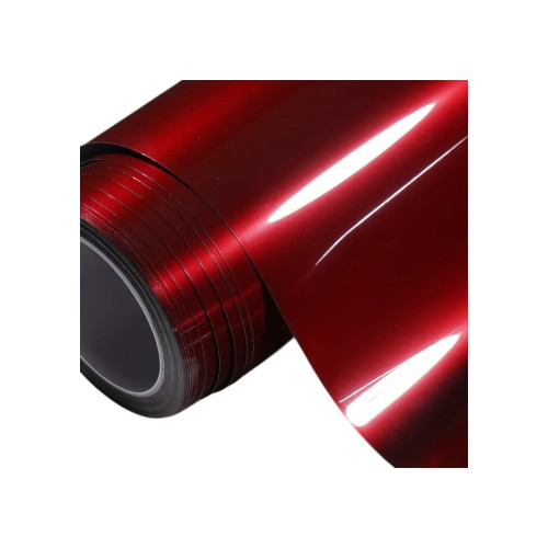 Folie auto autocolant PET premium rosu liquid metal cherry red 1x1.52m Cod: SP1026V