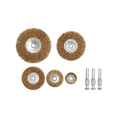 Set 5 perii circulare din sarma  pentru polizor si curatare metal Cod: 06990