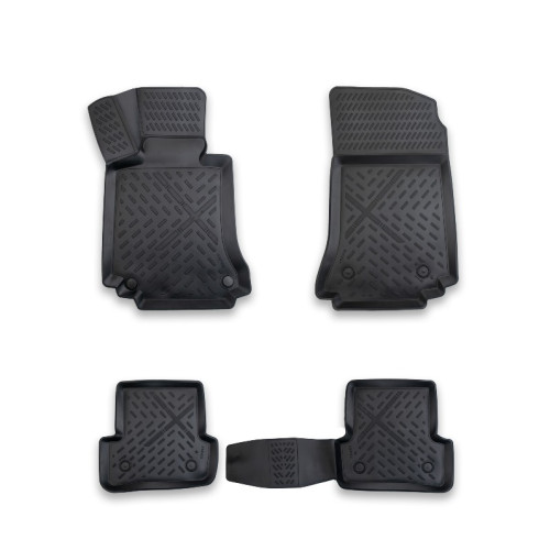 Covoare cauciuc tavita compatibile Mercedes Clasa C W204 2007-2014 Cod: A80-X145