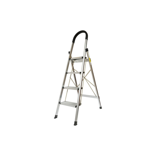 Scara aluminiu pliabila, 4 trepte antiderapante, inaltime 143cm, sarcina maxima 150Kg Crownman Cod: DISPN84