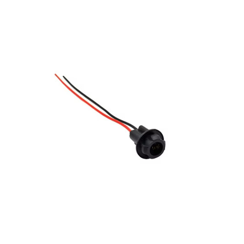 Mufa bec T10 cu 2 fire 12.5cm rosu si negru pentru instalatii auto Cod: DZ