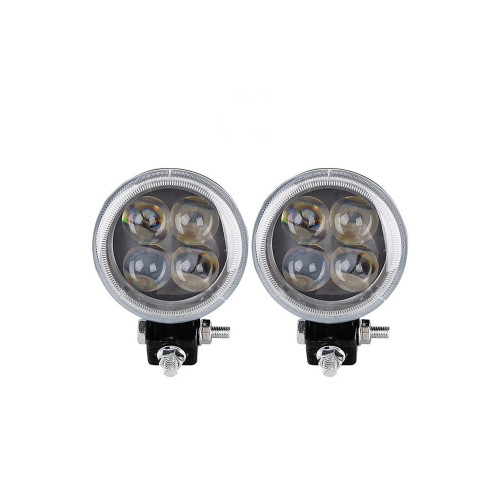 Proiector LED  12W Spot  4D cu angel eyes 12/24V Cod: ART32012