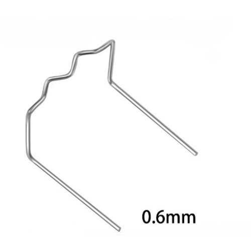 Set 100 cleme pentru pistol reparat plastic 0.6mm otel inoxidabil Cod: K18028-12