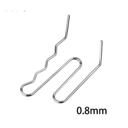 Set 100 cleme pentru pistol reparat plastic 0.8mm otel inoxidabil Cod: K18028-15
