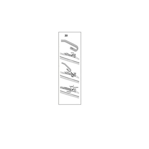 Stergator parbriz sofer DACIA Logan I LS  07/2004-> COD:ART20 20"