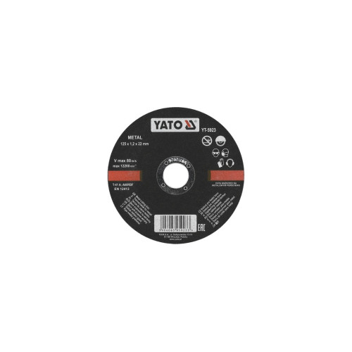 Disc debitat metale 125X1.2X22mm  Cod: YT-5963