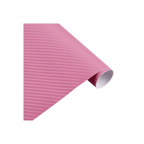 Rola folie carbon 3D culoare Roz  latime 1.27mx30m