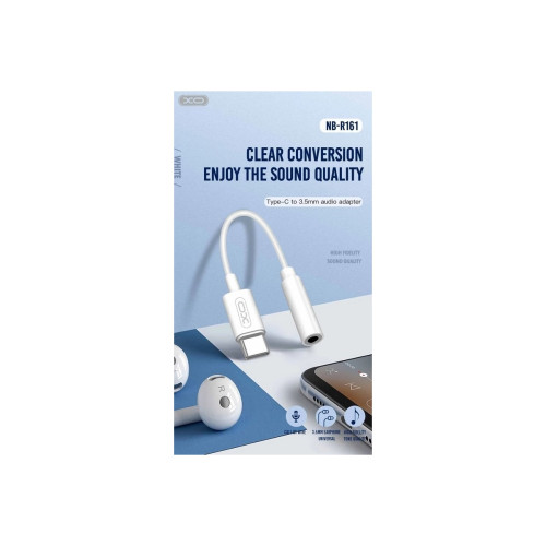 Cablu adaptor USB Type-c la jack 3,5mm  Cod:XO-NBR161