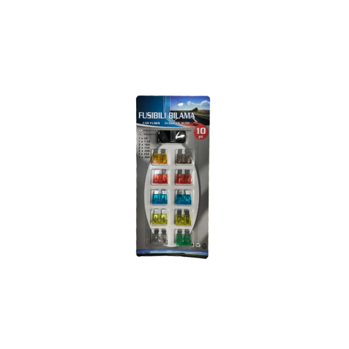 Set 10 sigurante auto cu clema Premium tip NOVA Cod: T105 Zinc