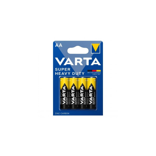 Set 4 baterii Varta AA R6 Zinc-Carbon Super Heavy Duty Cod: 556267