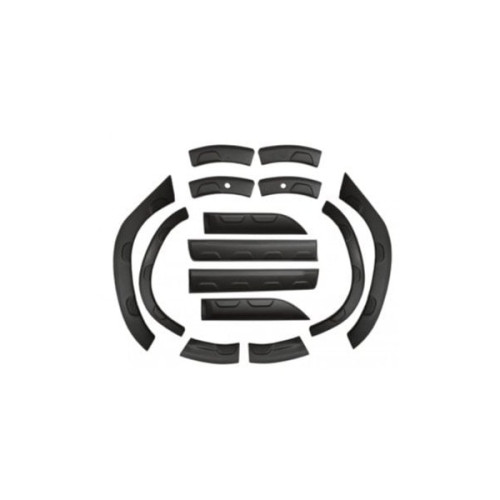 Set 12 protectii aripa si usa + 2 protectii pentru compatibilitate cu sau fara senzori , model offroad Dacia Duster II 2018-> Cod: DD200/201