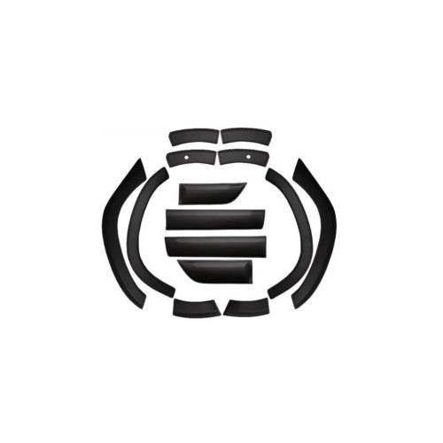 Set 12 protectii aripa si usa  cu  2 protectii pentru compatibilitate cu sau fara senzori compatibil Dacia Duster II 2018-> Cod: DD200/200