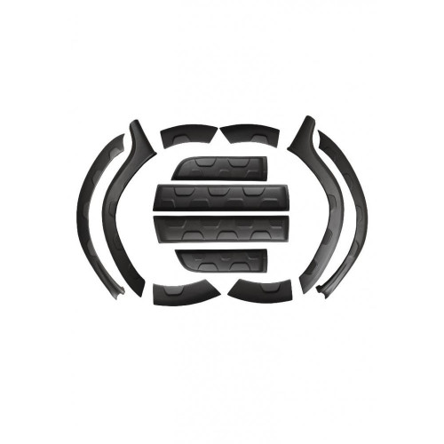 Set 12 protectii aripa si usa model offroad compatibil Dacia Duster I 2010-2017 Cod: DD200/203