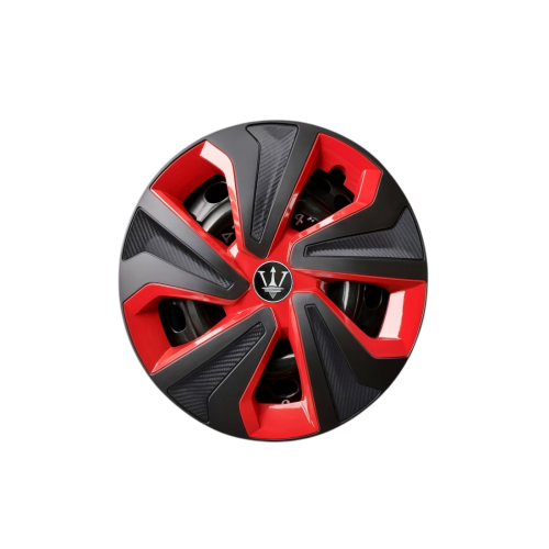 Set 4 capace roti Evo culoare negru rosu 15  inch Cod: WK2-1RD-15