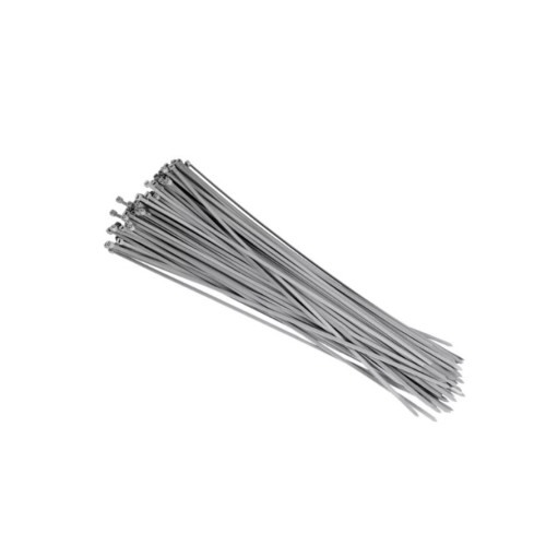 Set 100 coliere plastic gri deschis 400x4.8 mm
