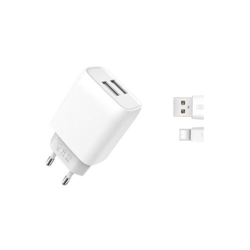 Incarcator retea USB Quick Charge QC3.0 18W cu cablu  Type-C  Cod:XO-L119B