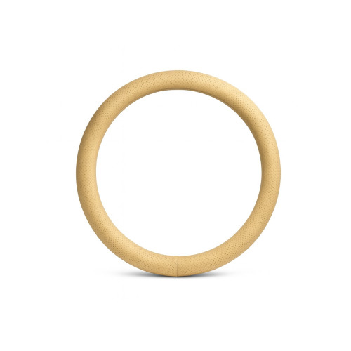 Husa volan imitatie piele cu gaurele marime M bej diametru 37-39cm Cod: A123