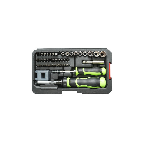 Trusa surubelnita cu biti si tubulare 5-13mm 51 piese Breckner Germany Cod: BK80628