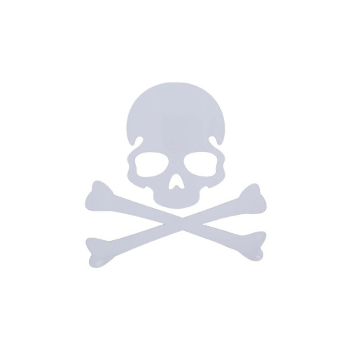 Abtibild  "TOXIC" culoare alb reflectorizant  Cod:DZ-73