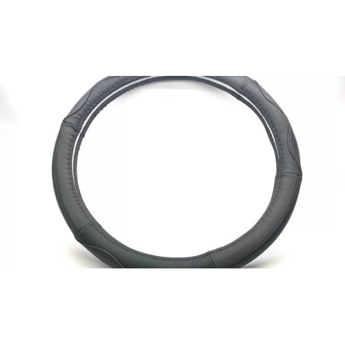 Husa Volan piele calitate PREMIUM ,  Culoare Neagra ,Universala